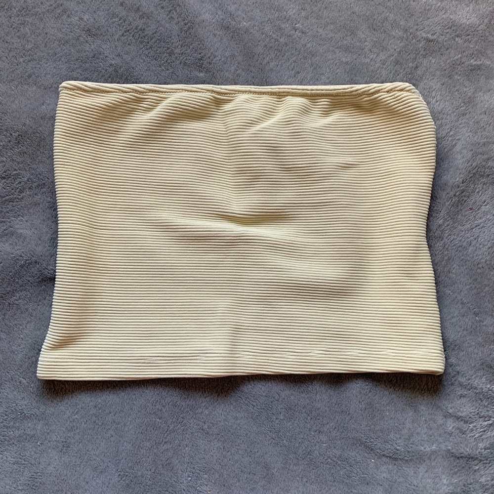 Dynamite Butter Yellow Tube Top Casual